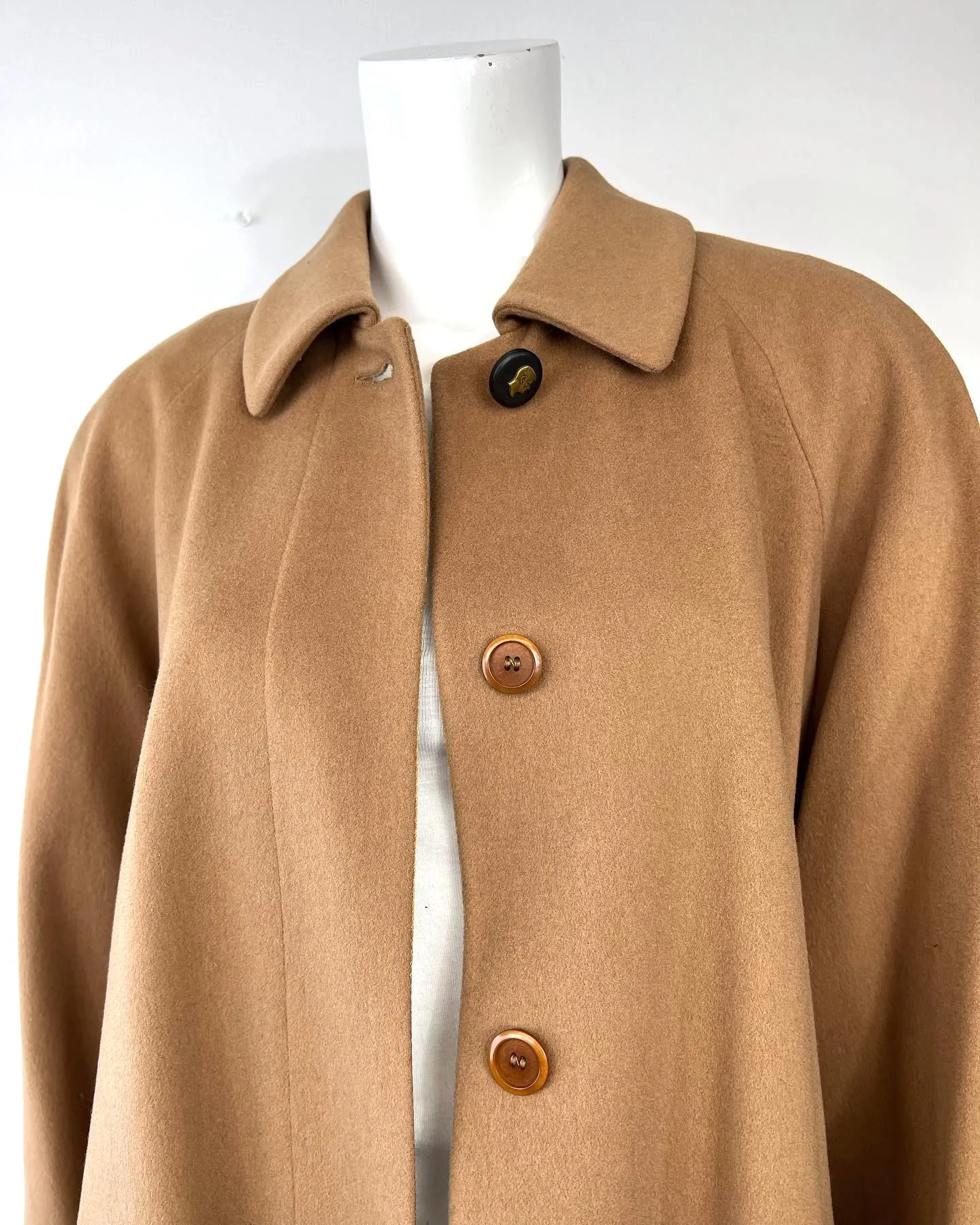 MOSCHINO WOOL CASHMERE BLEND LONG COAT