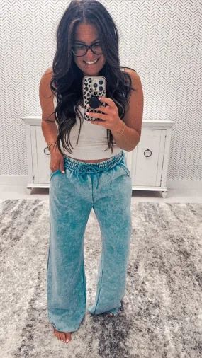 Multiple Colors - Acid Wash Fleece Sweatpants