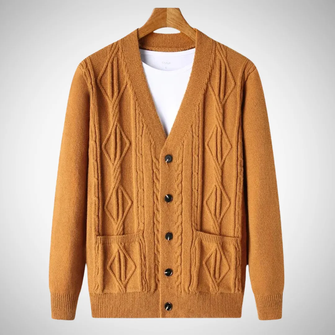Natanael Stylish Ribbed Cardigan