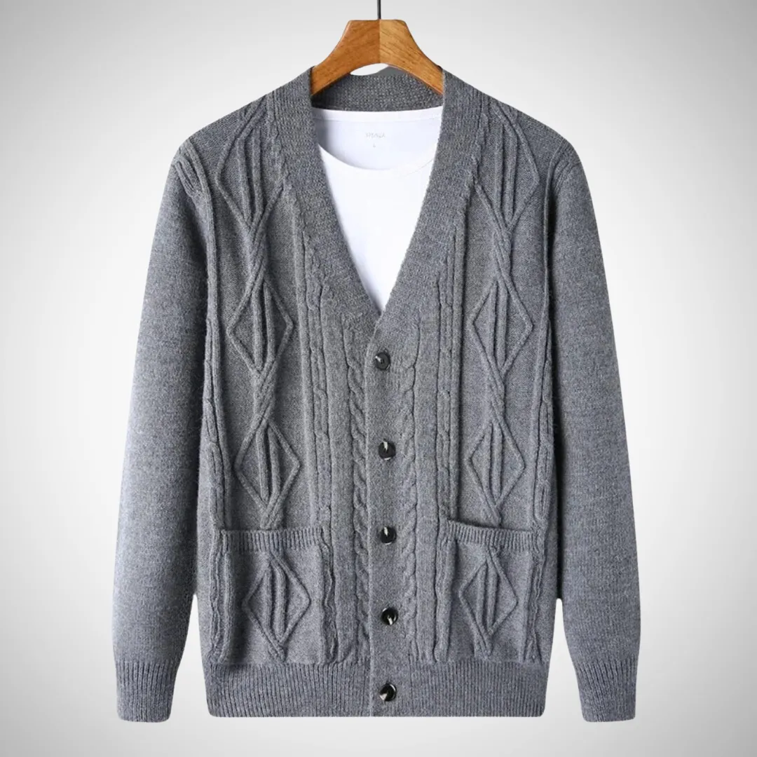 Natanael Stylish Ribbed Cardigan