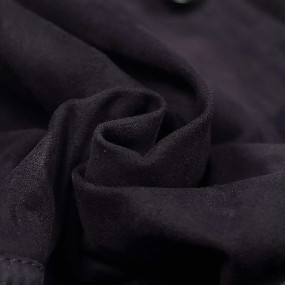 Navy suede Valstarino bomber jacket, unlined