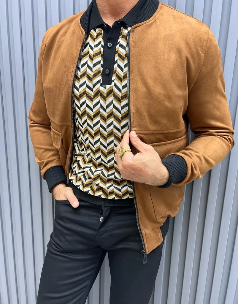 Noah Slim Fit Camel Jacket