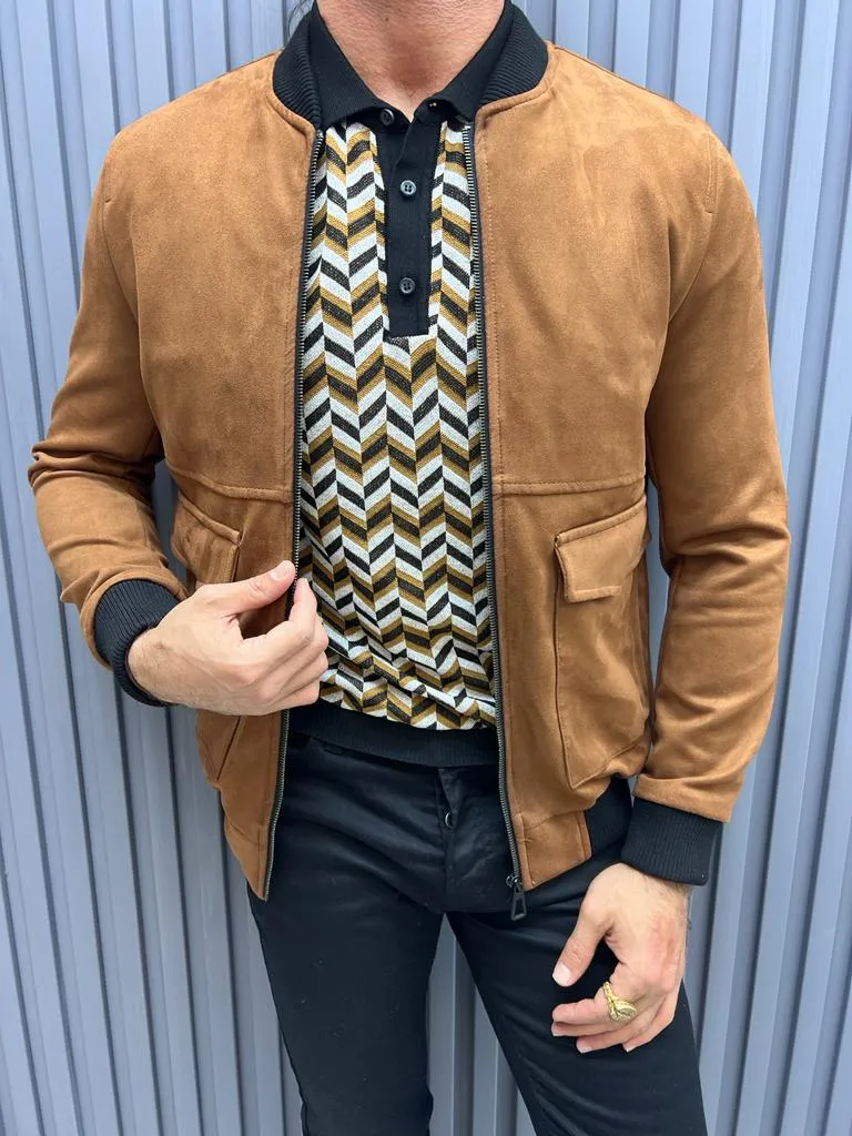 Noah Slim Fit Camel Jacket