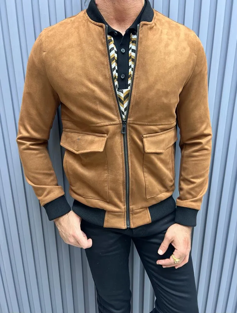 Noah Slim Fit Camel Jacket