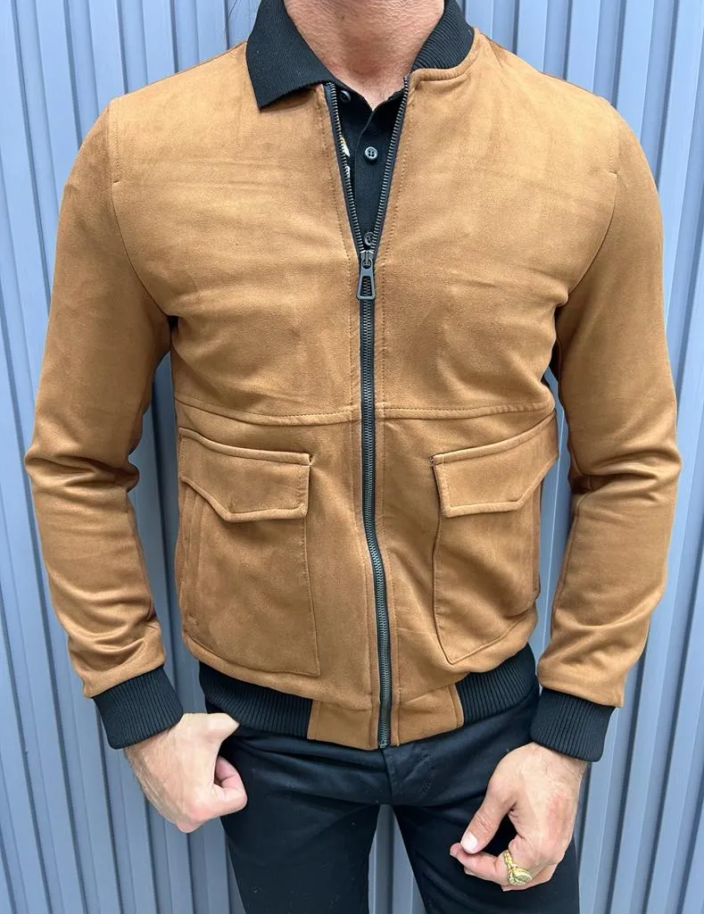 Noah Slim Fit Camel Jacket