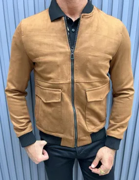 Noah Slim Fit Camel Jacket