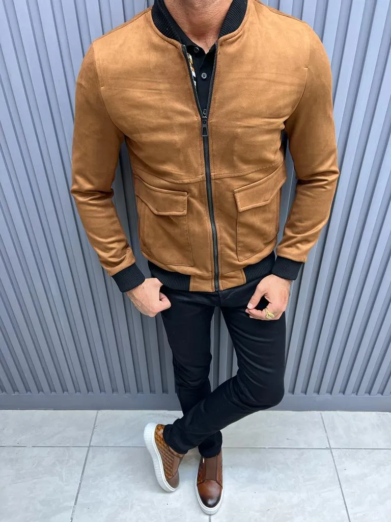 Noah Slim Fit Camel Jacket
