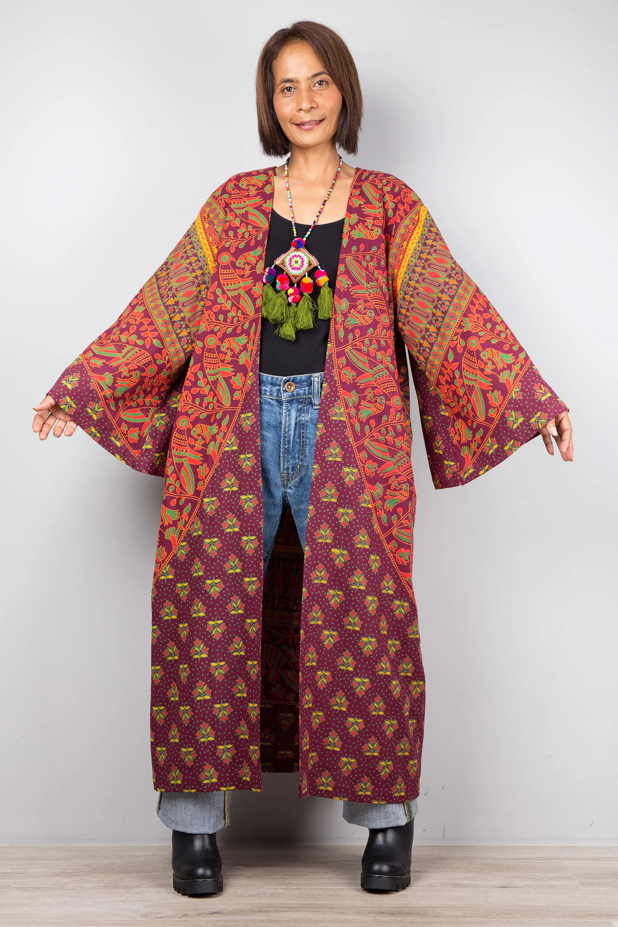 Open front Kimono Robe