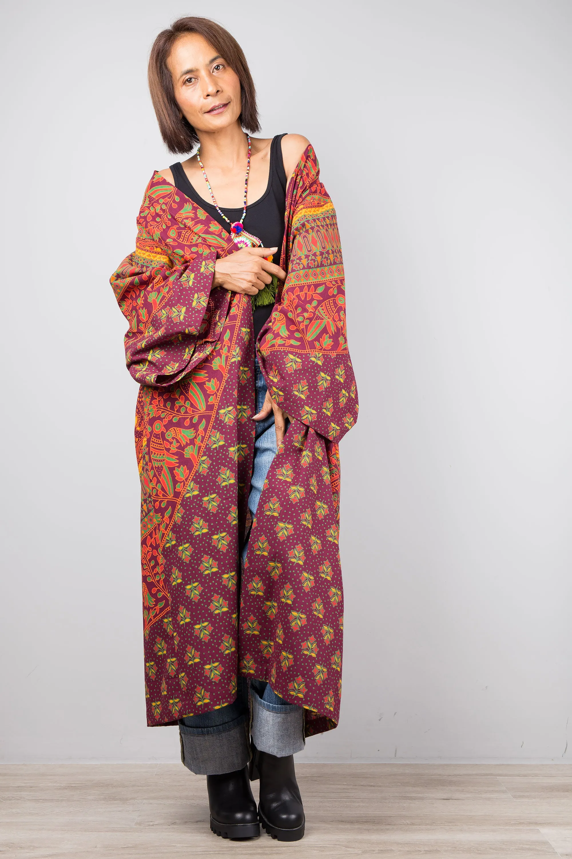 Open front Kimono Robe