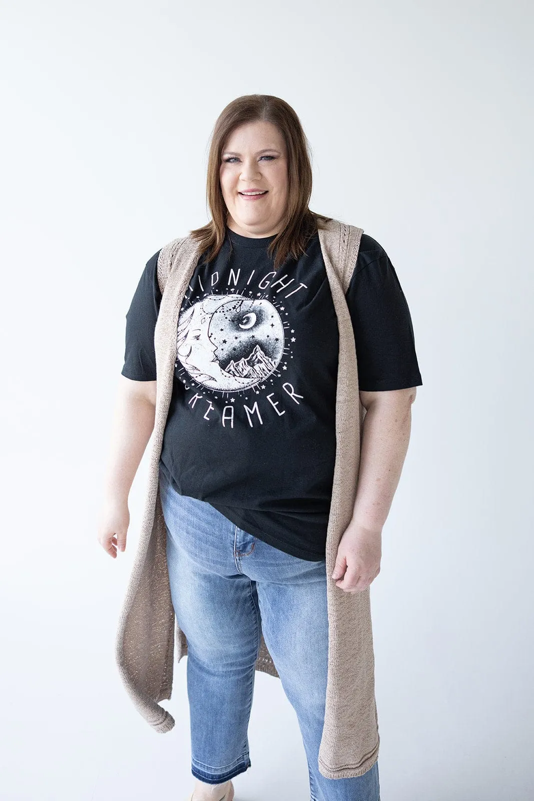 OPEN WEAVE DUSTER VEST