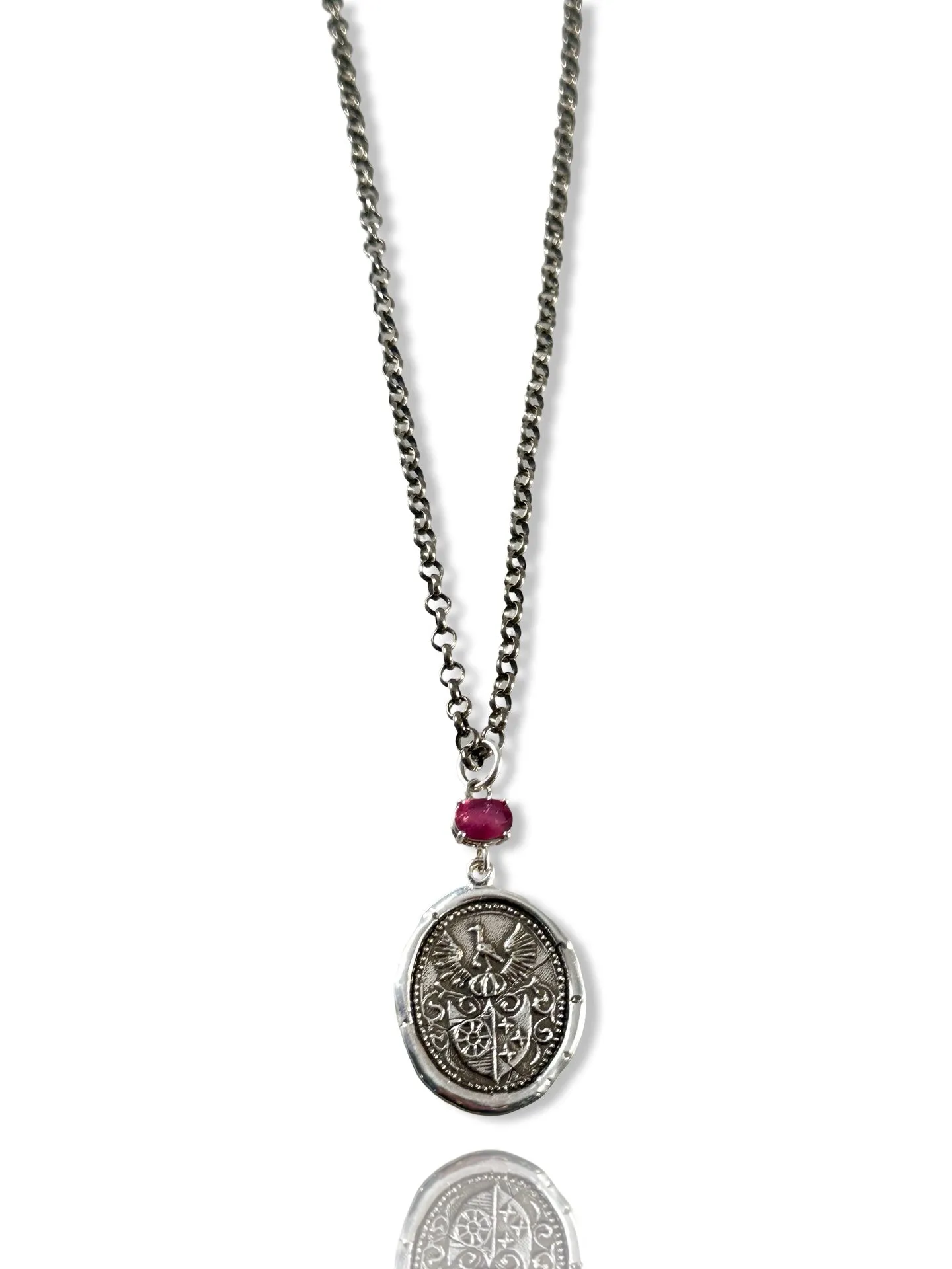 Phoenix Rising Necklace with Pink Tourmaline