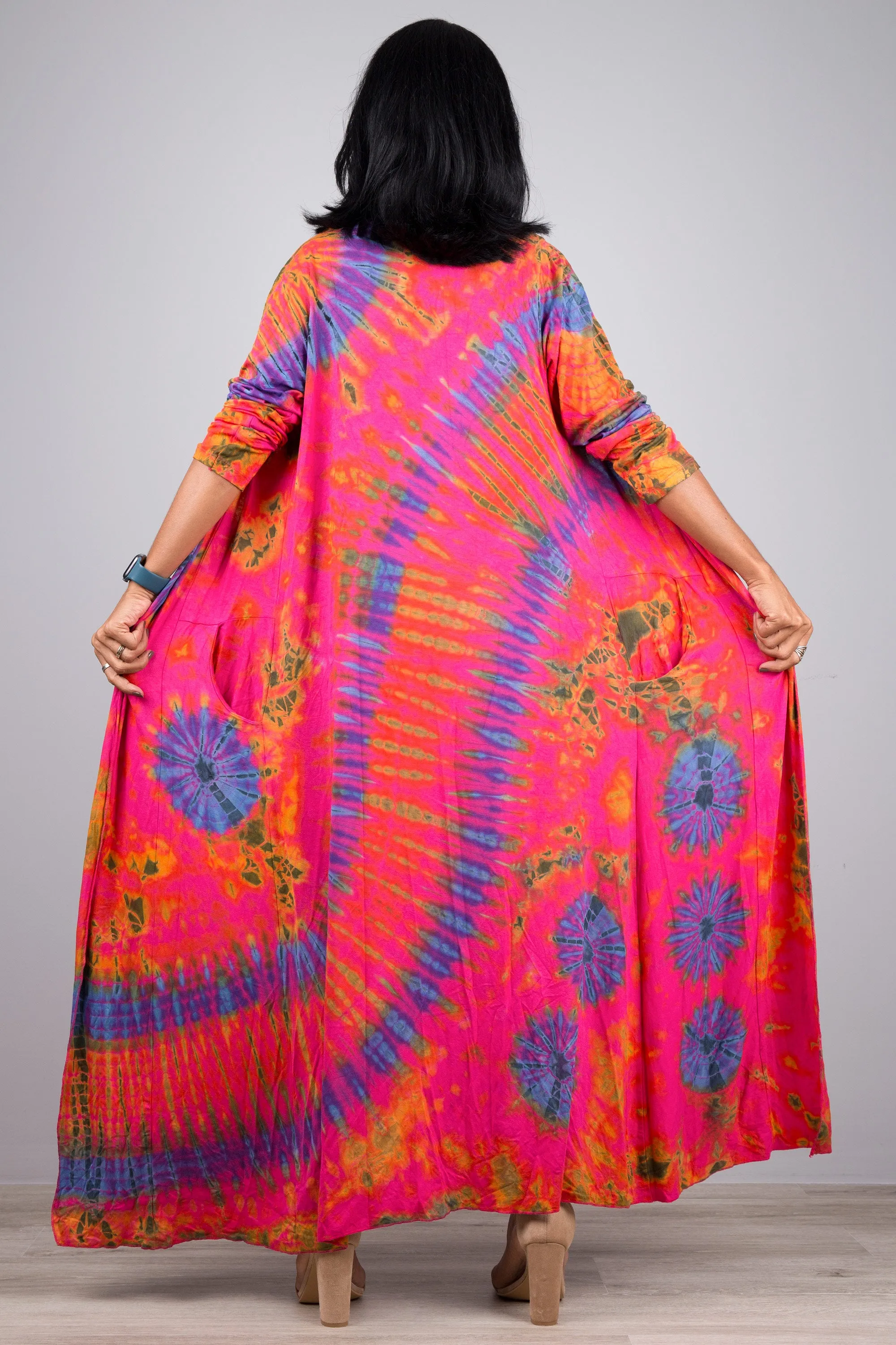Pink Tie Dye Robe