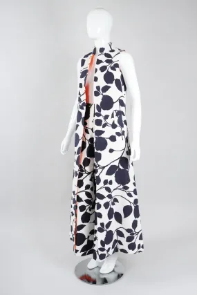 Quilted Leaf Duster & Palazzo Pant Set
