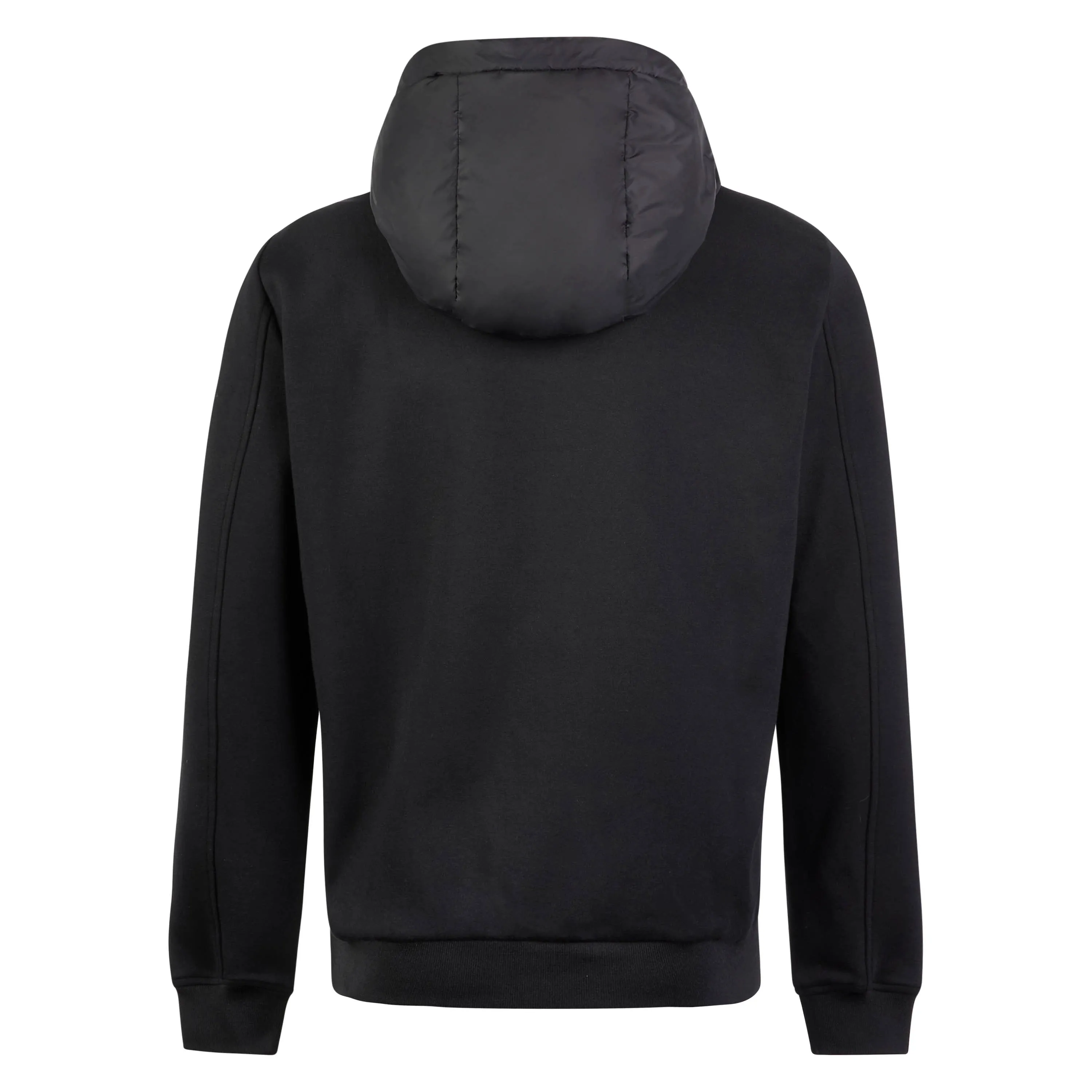 QUILTED PANEL JACKET BLACK