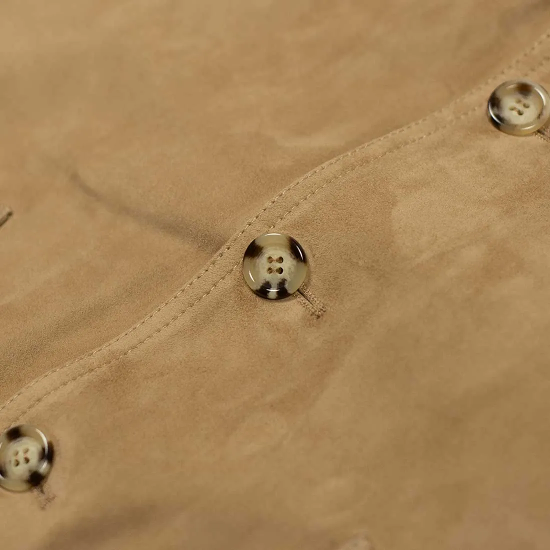 "Brown sugar" suede Valstarino bomber jacket, unlined