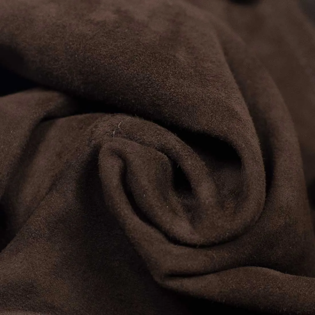 "Caffe" dark brown suede Valstarino bomber jacket, unlined (restock)