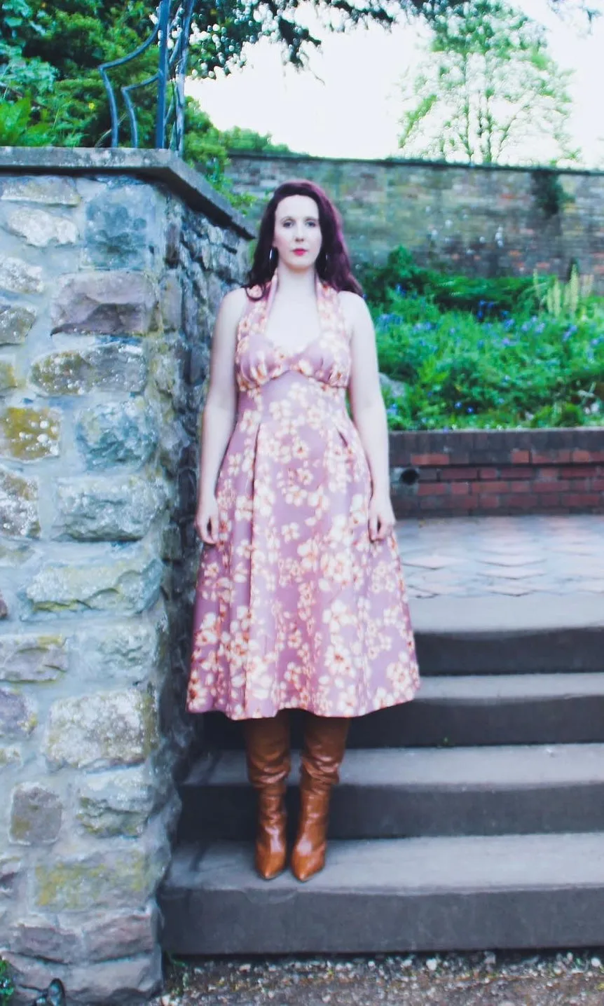 RENT 1950’s style midi floral dress