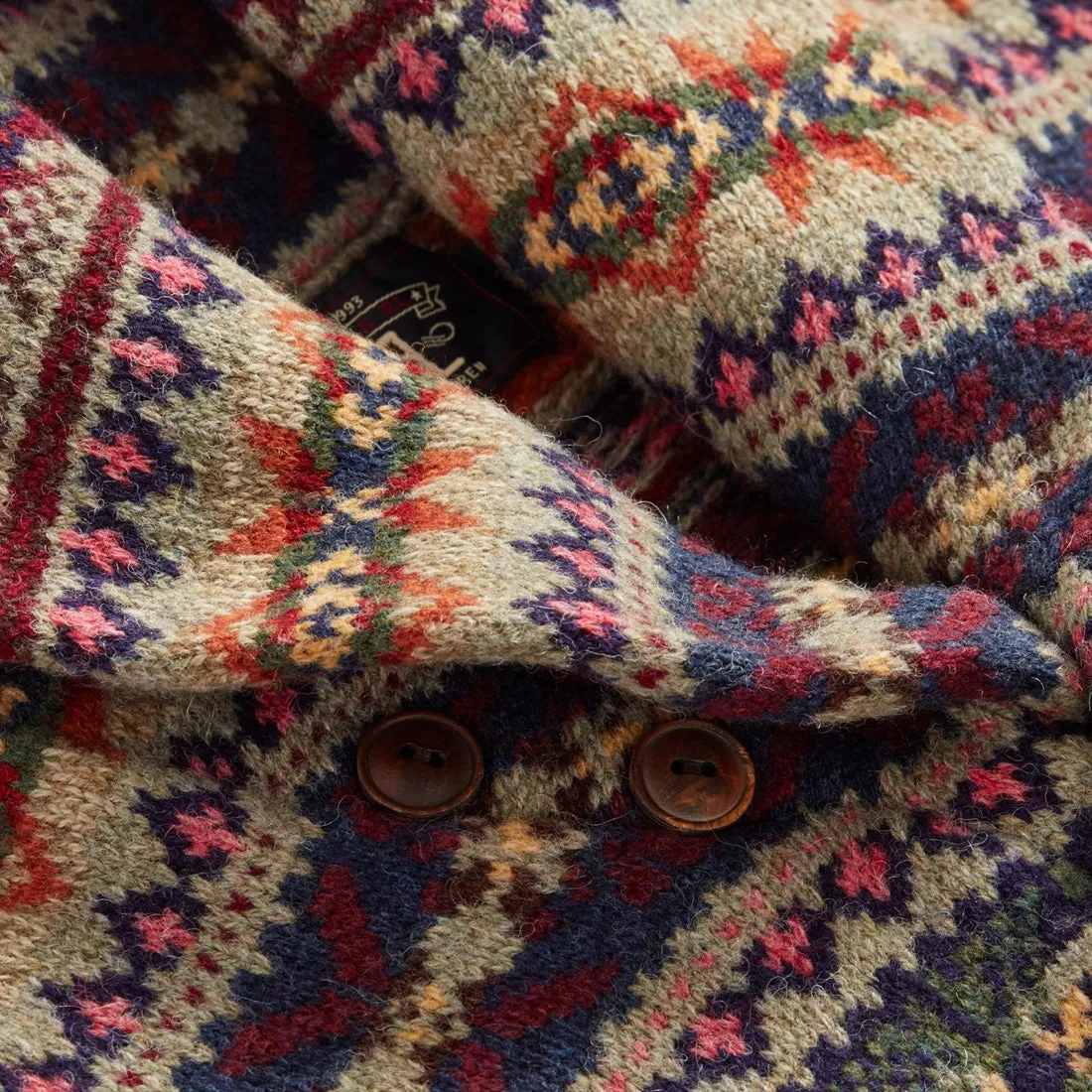 RRL by Ralph Lauren Fairisle Shawl Cardigan Fairisle Multi