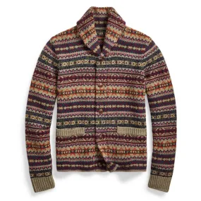 RRL by Ralph Lauren Fairisle Shawl Cardigan Fairisle Multi