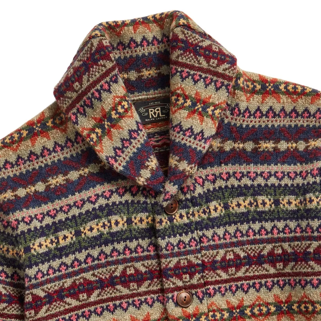 RRL by Ralph Lauren Fairisle Shawl Cardigan Fairisle Multi