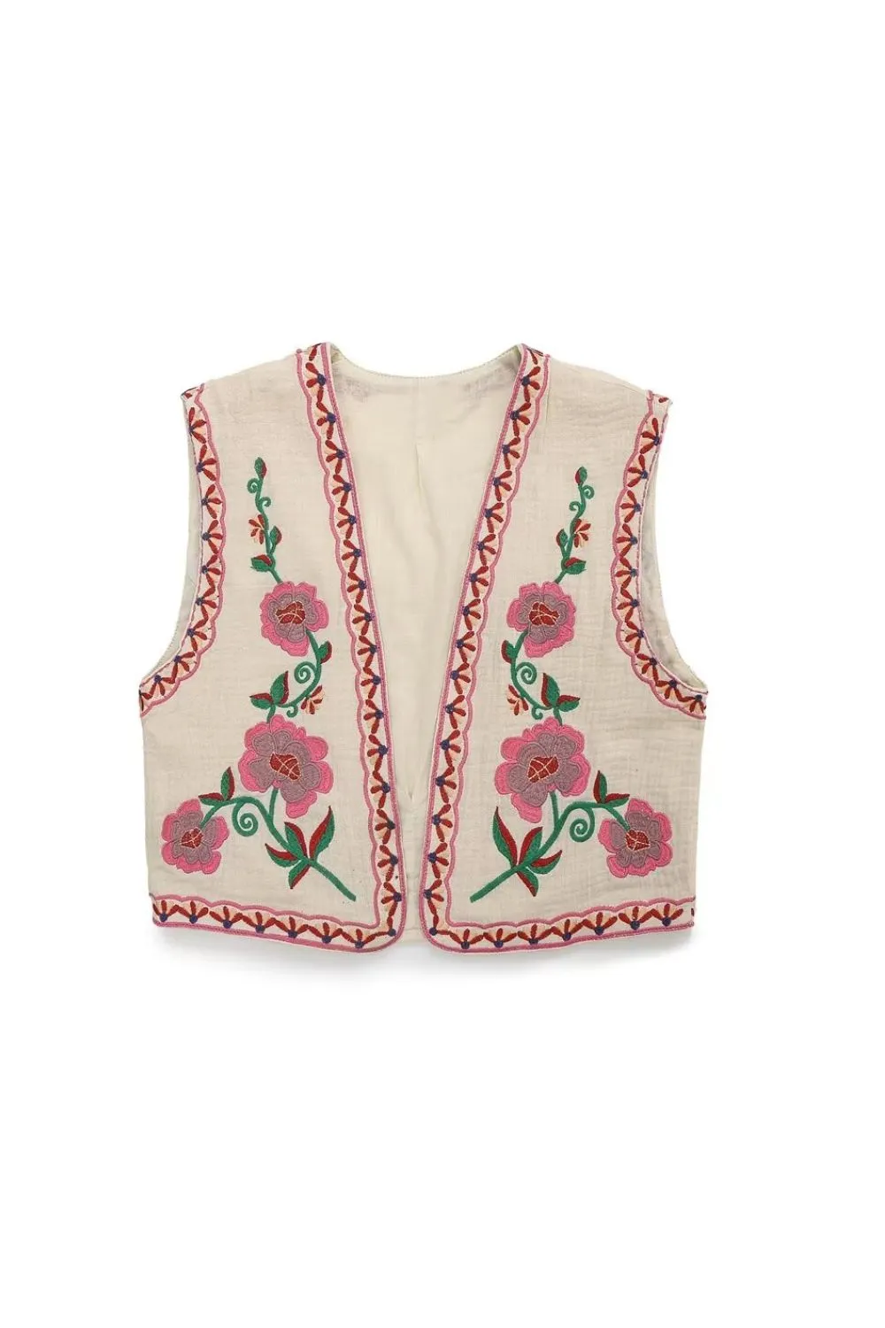 'Ruby' Short Embroidered Tank Top