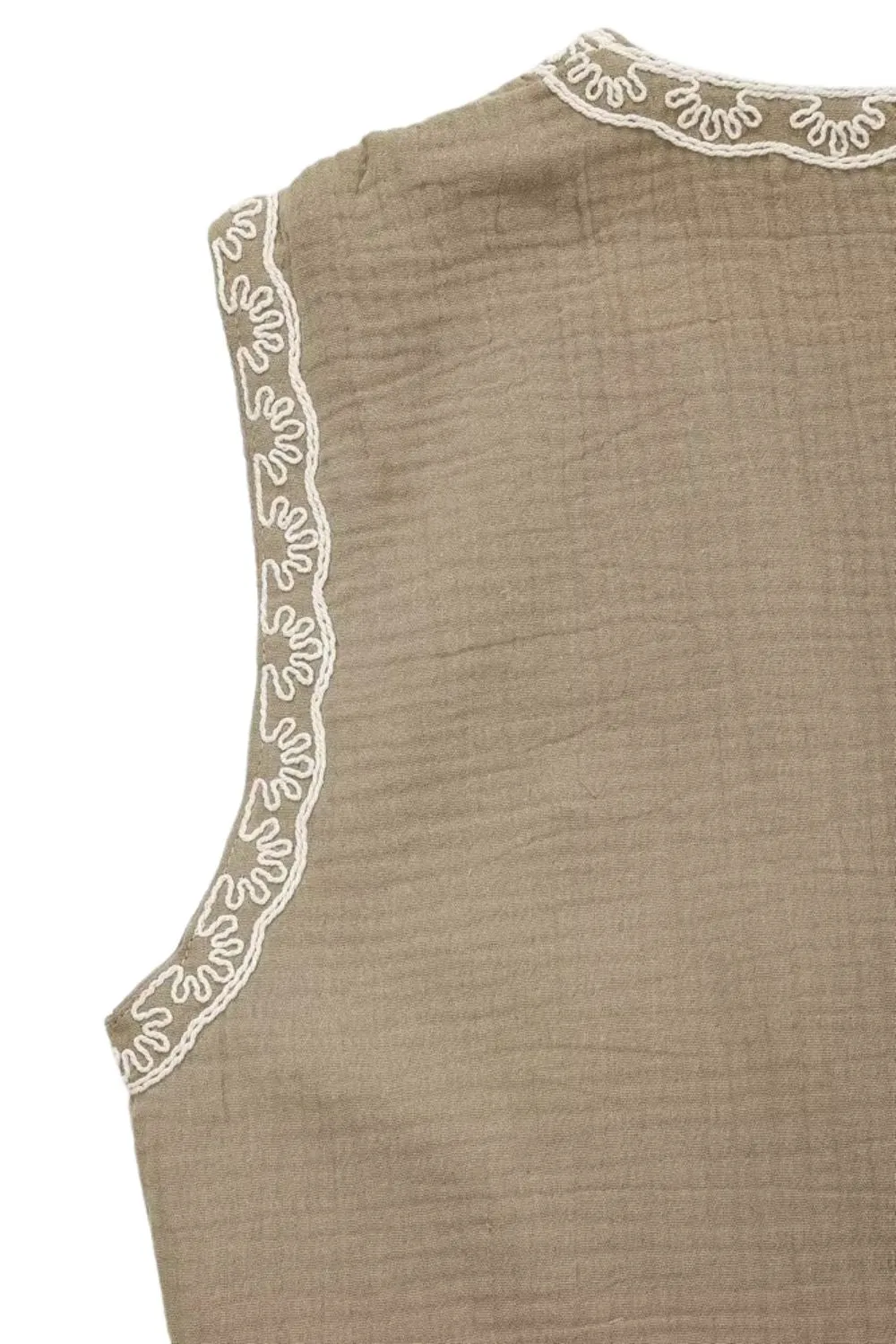'Ruby' Short Embroidered Tank Top