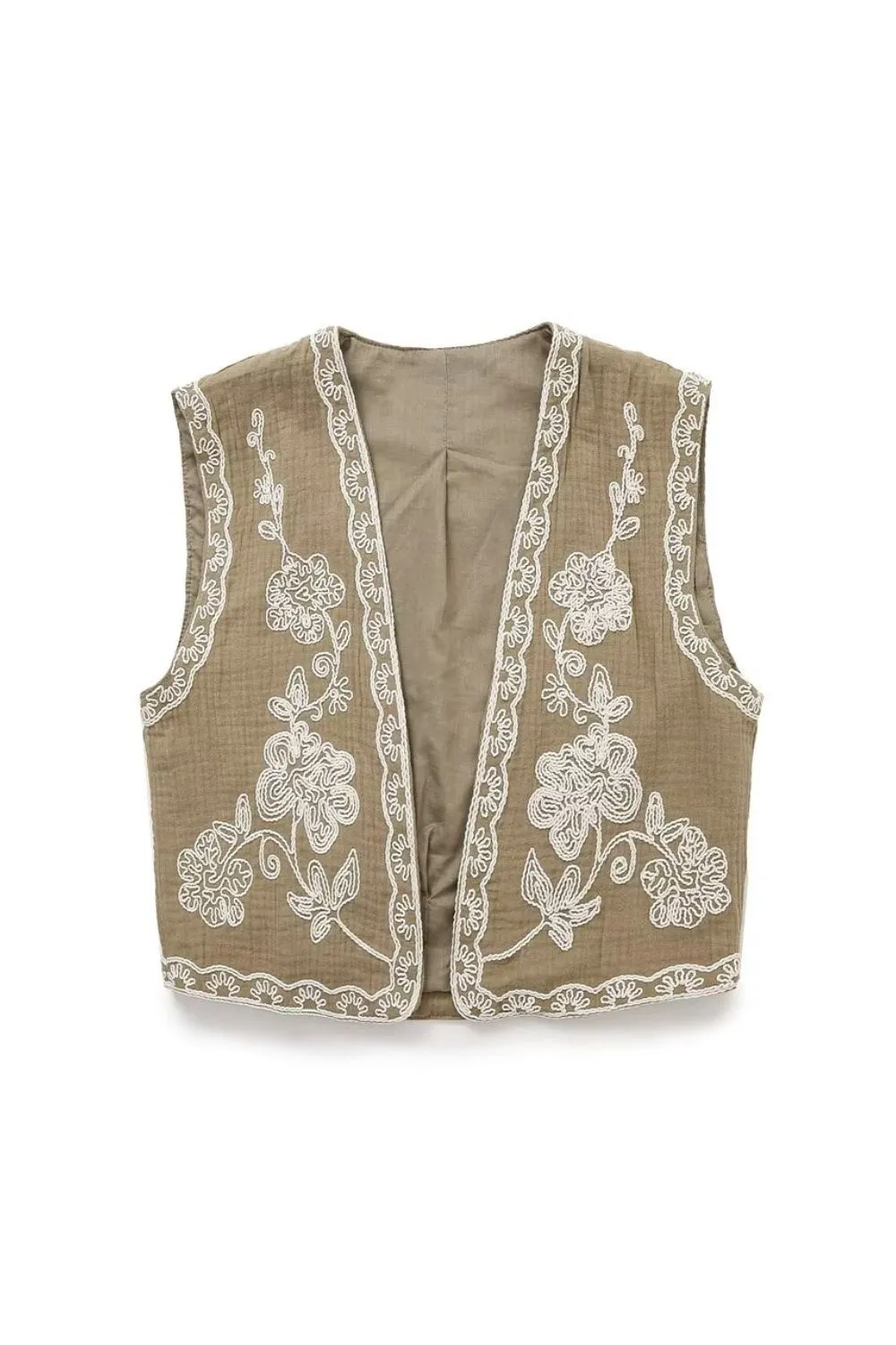 'Ruby' Short Embroidered Tank Top
