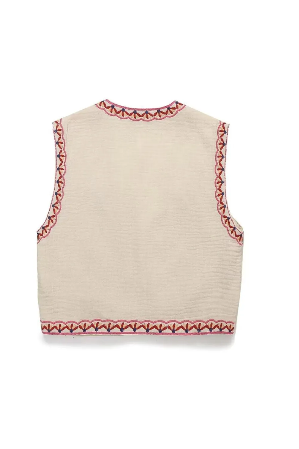 'Ruby' Short Embroidered Tank Top