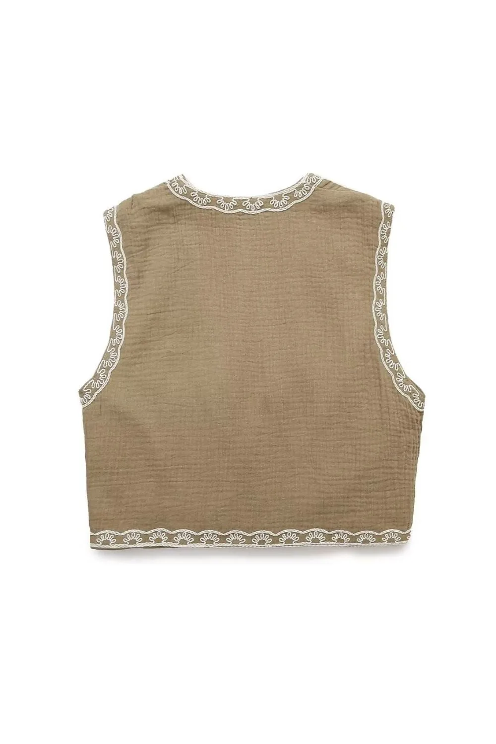 'Ruby' Short Embroidered Tank Top