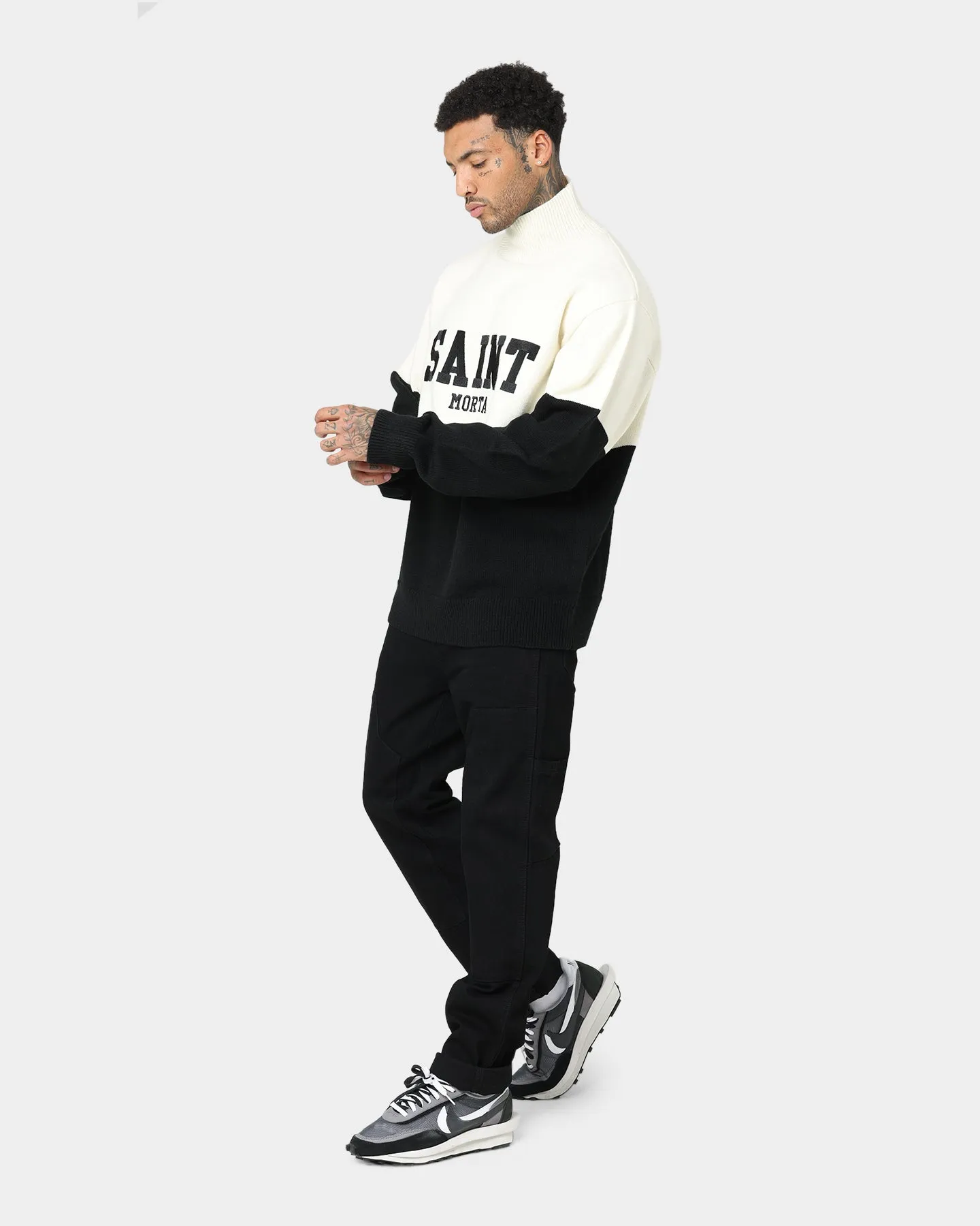 Saint Morta Provincial Sweater Cream/Black