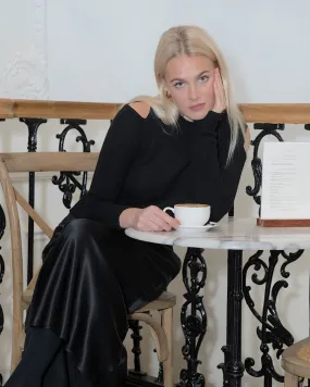 Sophia Cold-Shoulder Cashmere Sweater