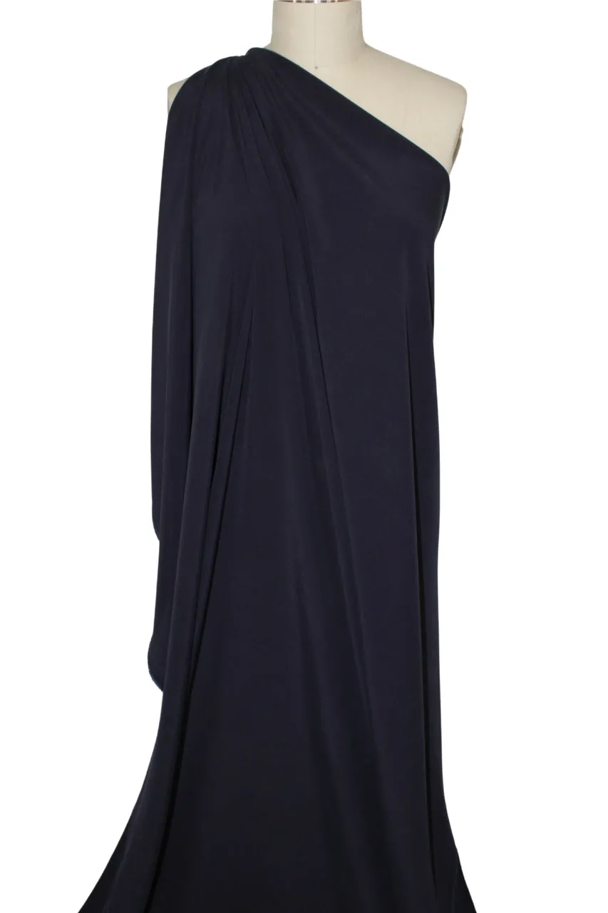 Stretch Rayon (!) Crepe Georgette - Deep Navy