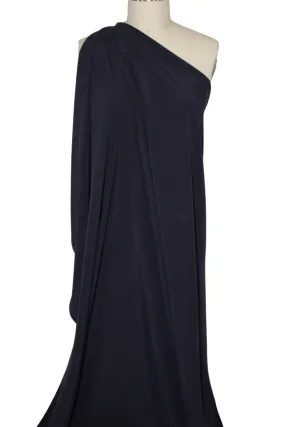 Stretch Rayon (!) Crepe Georgette - Deep Navy