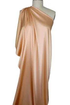 Stretch Silk Charmeuse - Ripe Peach