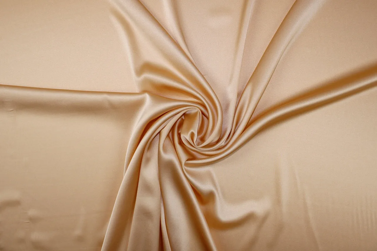 Stretch Silk Charmeuse - Ripe Peach