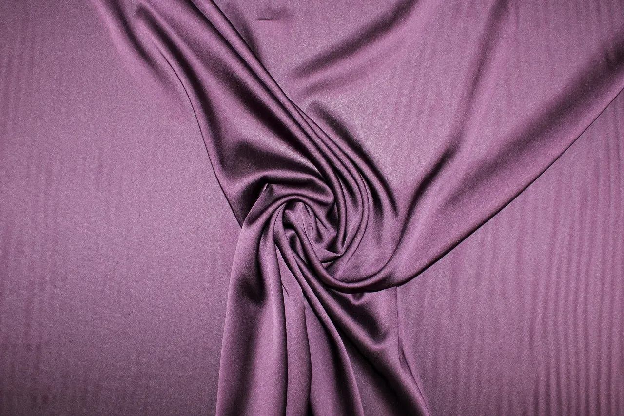 Stretch Silk Crepe de Chine - Purple Grape