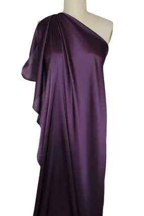 Stretch Silk Crepe de Chine - Purple Grape