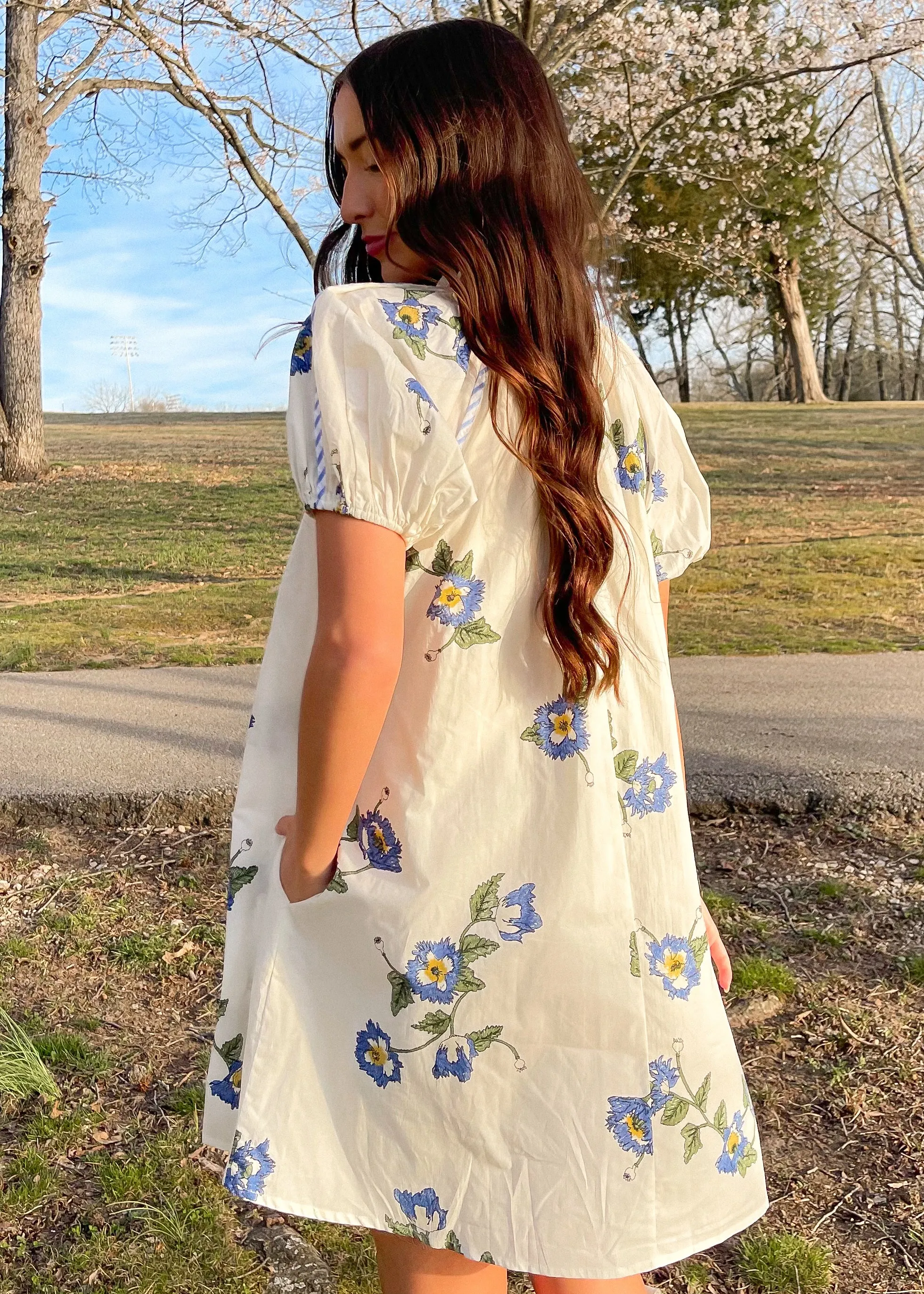 Swing Into Spring Mini Dress | Ivory