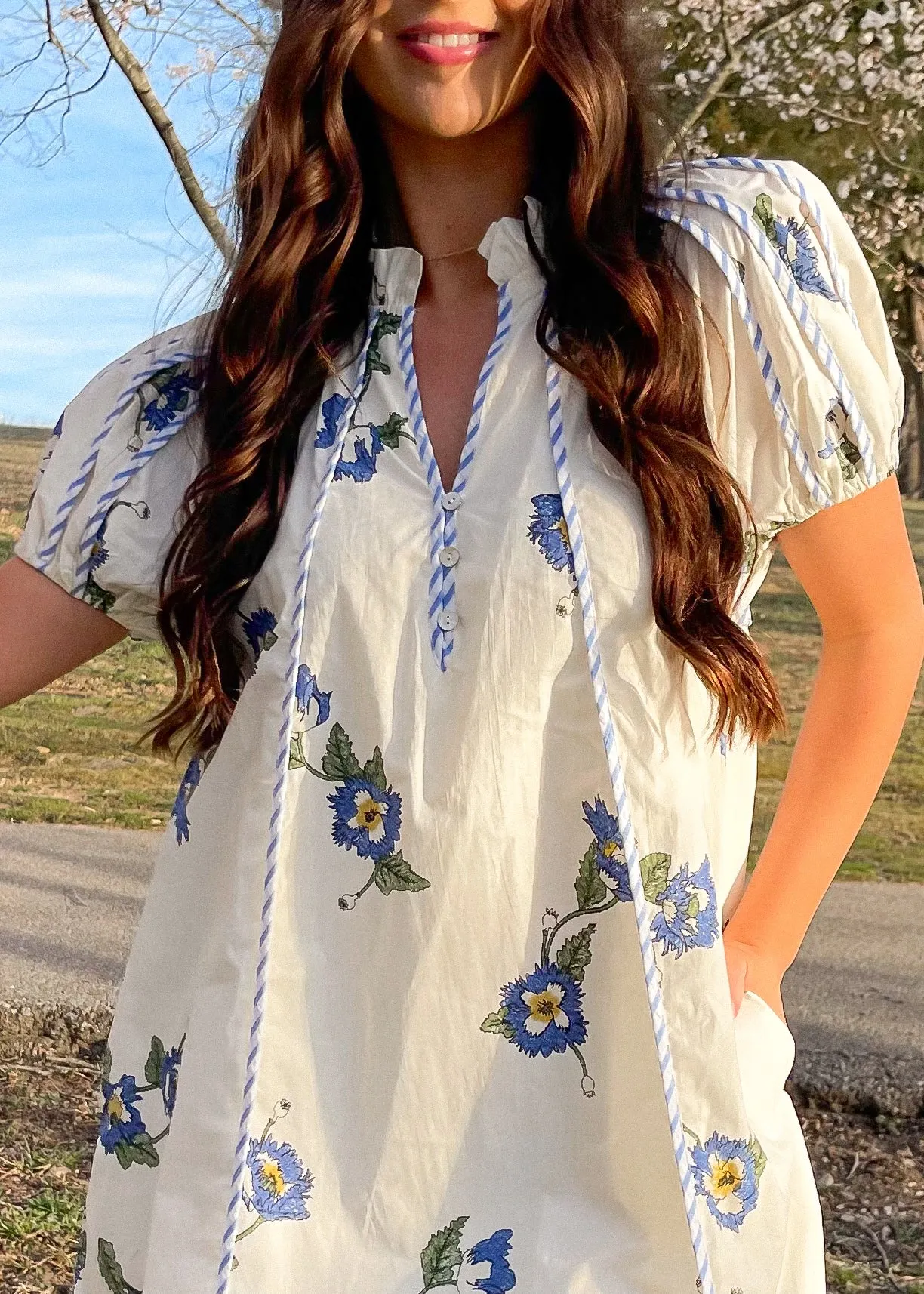 Swing Into Spring Mini Dress | Ivory