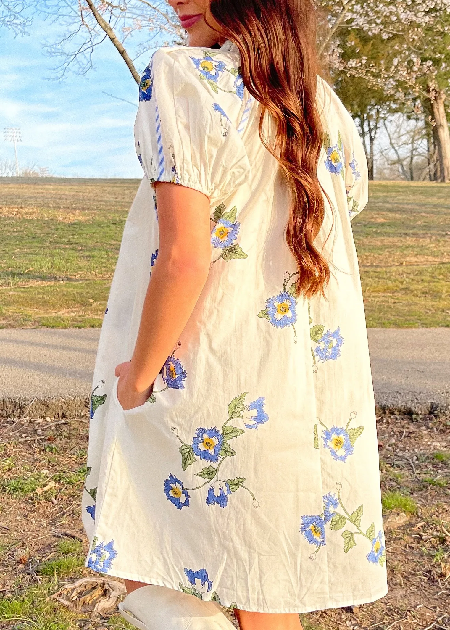 Swing Into Spring Mini Dress | Ivory