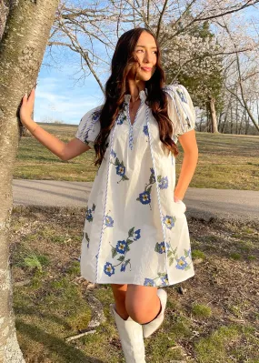 Swing Into Spring Mini Dress | Ivory