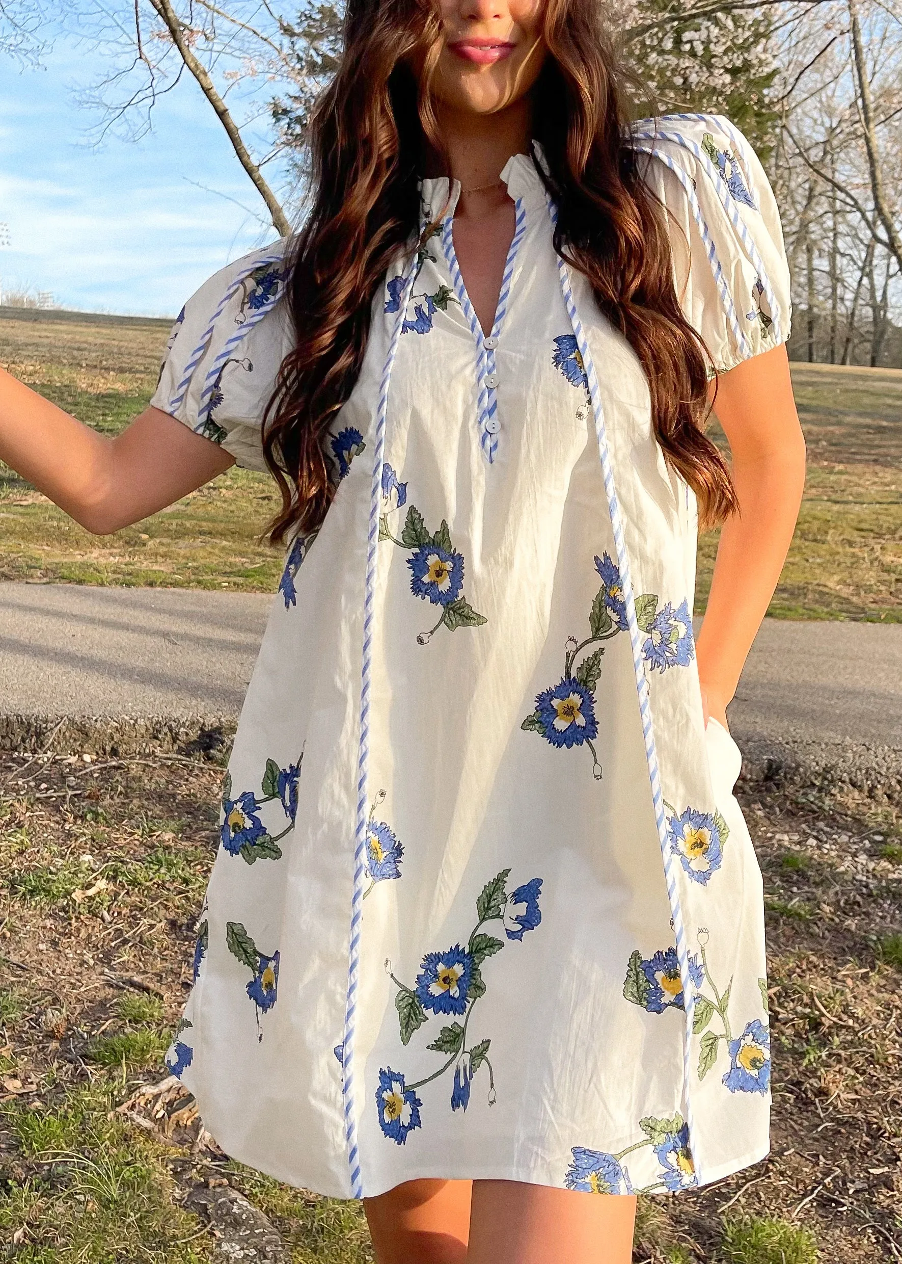 Swing Into Spring Mini Dress | Ivory