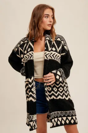 The Jeannine Fairisle Print Cardigan