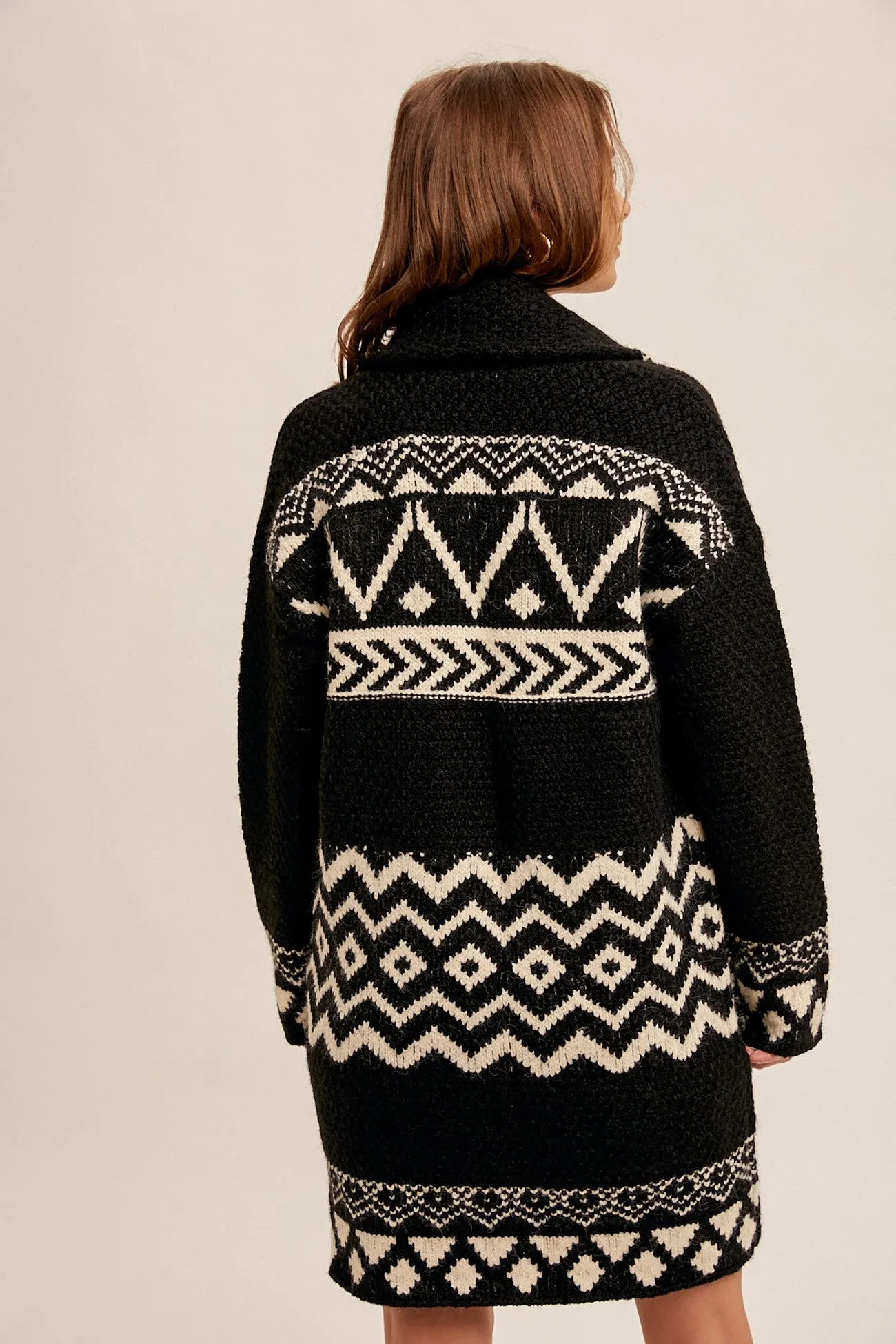 The Jeannine Fairisle Print Cardigan