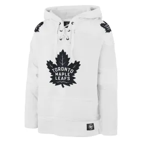Toronto Maple Leafs NHL 47 Brand Men's White Out Heavyweight Lacer Hoodie