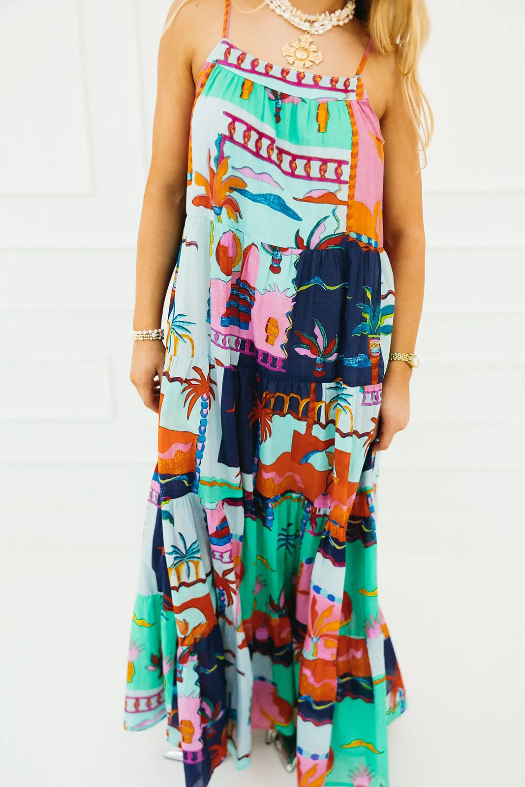 Tropic Maxi Dress - Blue Multi