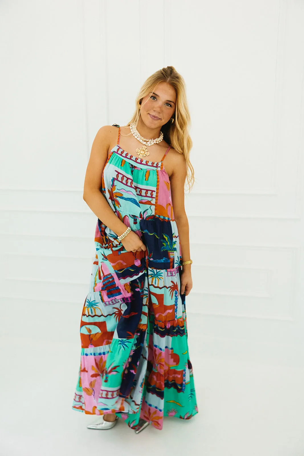 Tropic Maxi Dress - Blue Multi