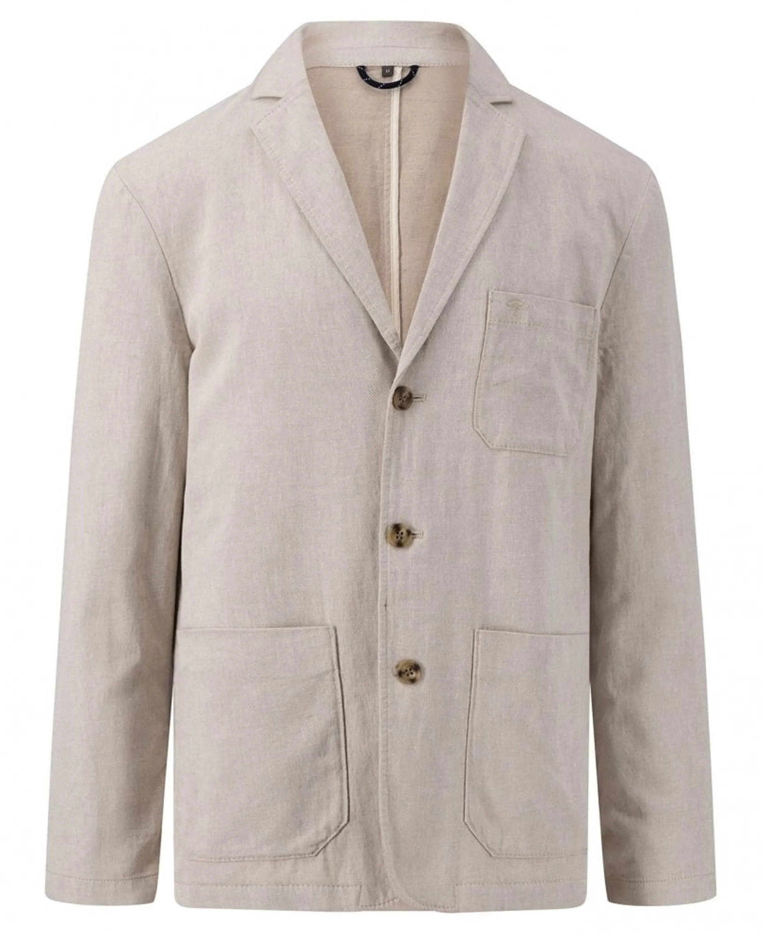 Twotone Structured Blazer - Stone