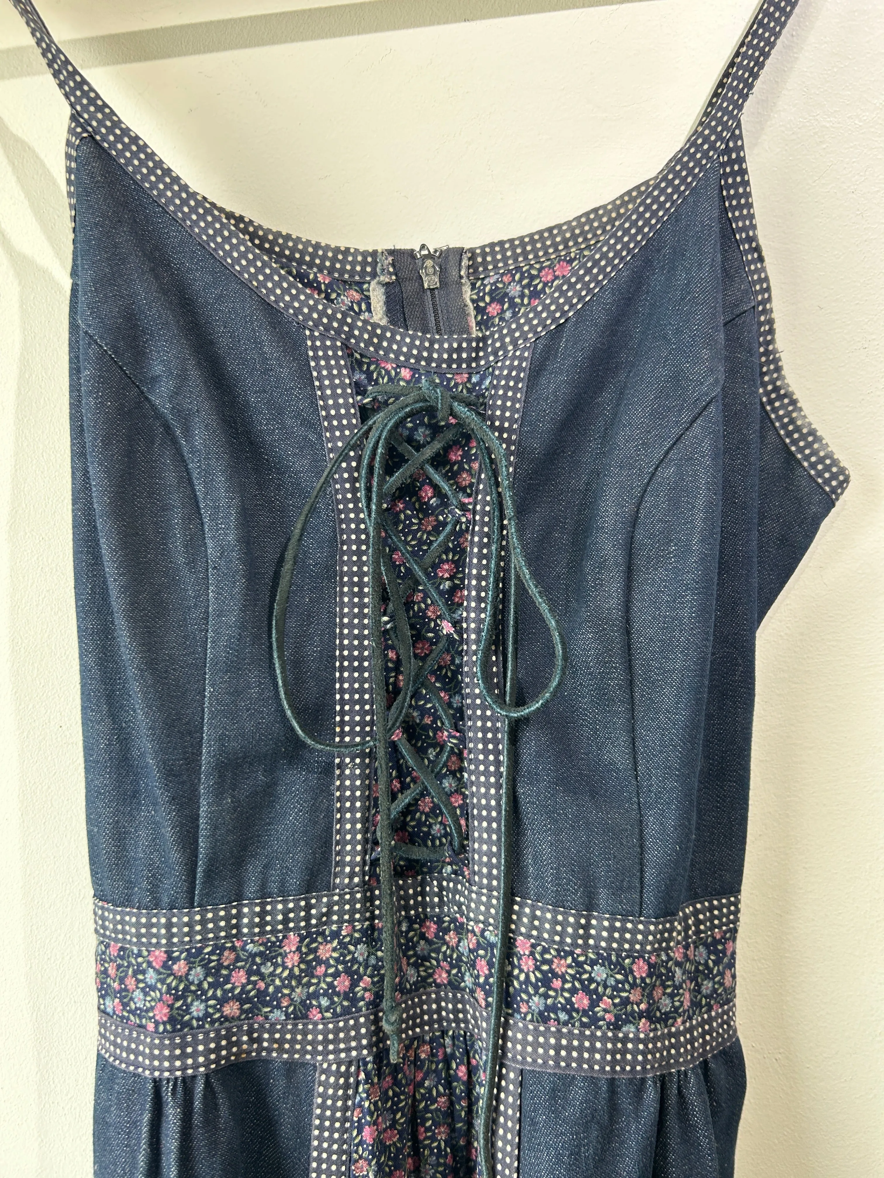 Vintage Gunne Sax Denim Dress and Jacket Set