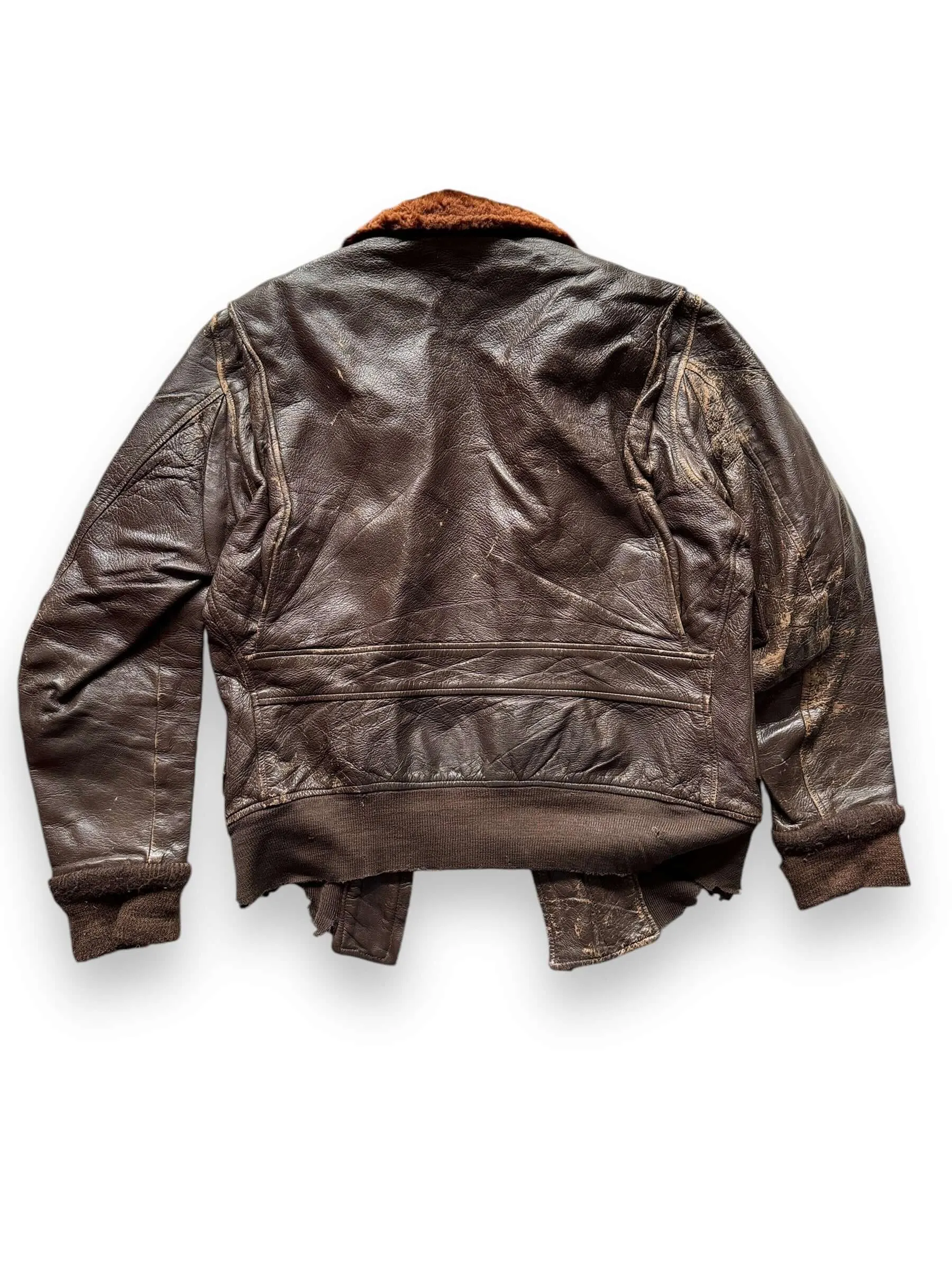 Vintage Thrashed Goatskin G-1 Flight Jacket SZ 38